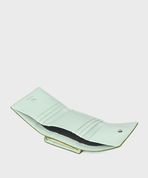 Paul Smith(ポールスミス)の「ミックスドゥードゥル 3つ折りがま口財布 / 555409 W722(財布・レディース・ピンク/ベージュ/ミント/ネイビー・FREE)」の17枚目の写真