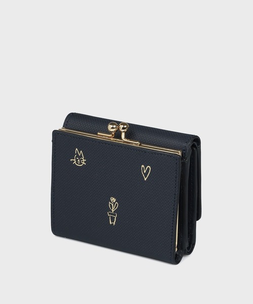 Paul Smith(ポールスミス)の「ミックスドゥードゥル 3つ折りがま口財布 / 555409 W722(財布・レディース・ピンク/ベージュ/ミント/ネイビー・FREE)」の19枚目の写真