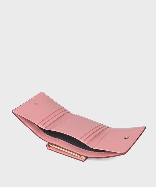 Paul Smith(ポールスミス)の「ミックスドゥードゥル 3つ折りがま口財布 / 555409 W722(財布・レディース・ピンク/ベージュ/ミント/ネイビー・FREE)」の13枚目の写真