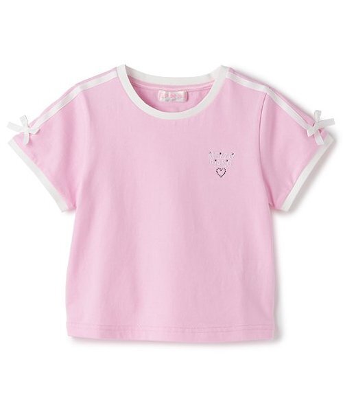 セール】袖ラインリボン 半袖Tシャツ（Tシャツ/カットソー