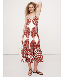 新品未使用⭐︎プラダ　フラワー&バナナ柄ワンピ emiriawiz（エミリアウィズ）の「ラッフルスリーブ小花柄