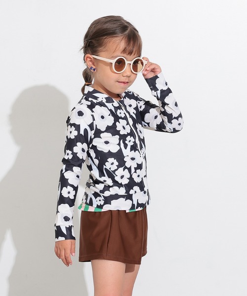 WINDANDSEA ラッシュガード OCEAN&GROUND｜OCEAN&GROUND/(K)GIRL'SソウガラZIPラッシュ