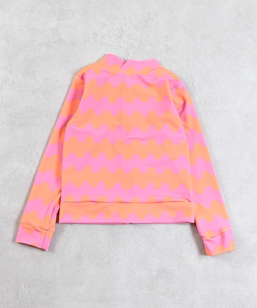 ラッシュガード セール】【UVカット】GIRL'SソウガラZIPラッシュガード