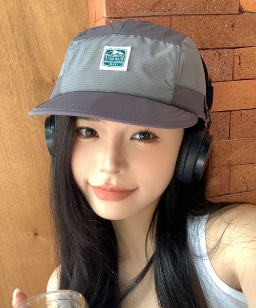 Vipoa（ヴィポア）の「アメリカンストリートビルキャップ（キャップ・レディース・グレー/イエロー・FREE）」の4枚目の写真