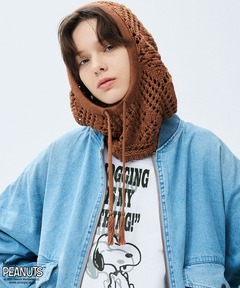 透かし柄ニットバラクラバ