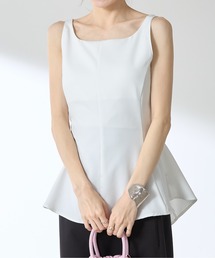 【ZOZO限定】バックリボンペプラムトップス