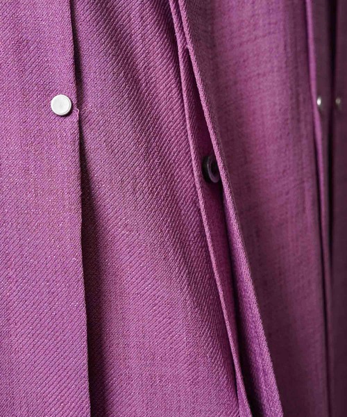 MAISON SPECIAL（メゾンスペシャル）の「《UNISEX》Prime-Over Rivet Short Sleeve Alien Shirt/プライムオーバーリベットショートスリーブエイリアンシャツ【MAISON SPECIAL/メゾンスペシャル】（シャツ/ブラウス・メンズ・ブラック/オフホワイト/パープル・1/2）」の17枚目の写真