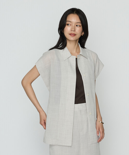 COMME CA（コムサ）の「シアーボイル ジレ（ベスト・レディース・ダークブラウン/キナリ・9号/11号）」の9枚目の写真