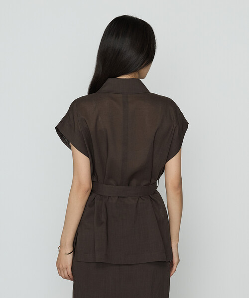 COMME CA（コムサ）の「シアーボイル ジレ（ベスト・レディース・ダークブラウン/キナリ・9号/11号）」の20枚目の写真