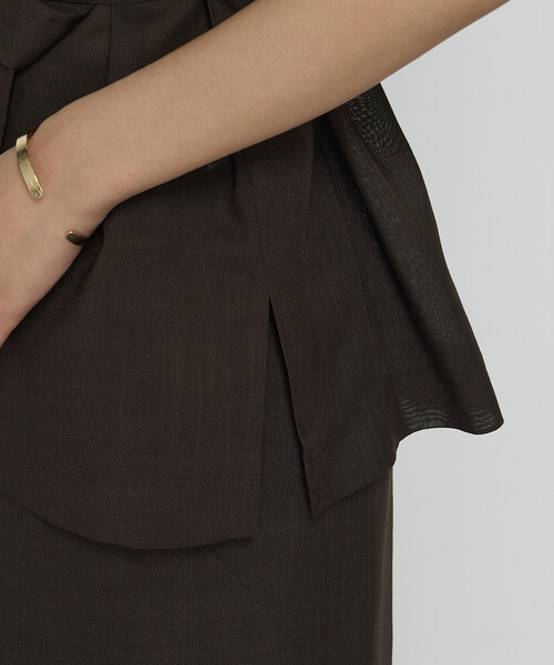 COMME CA（コムサ）の「シアーボイル ジレ（ベスト・レディース・ダークブラウン/キナリ・9号/11号）」の16枚目の写真