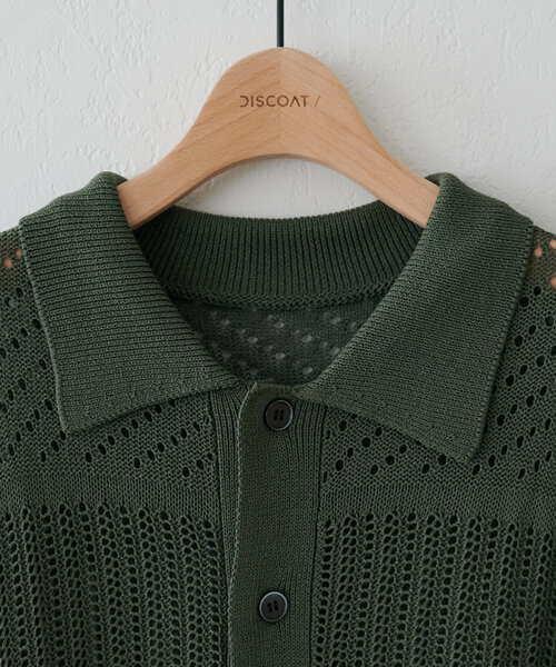 DISCOAT（ディスコート）の「【ユニセックス】スカシアミニットカーディガン（カーディガン/ボレロ・レディース・カーキ/ブラック/ダークブラウン・FREE）」の12枚目の写真