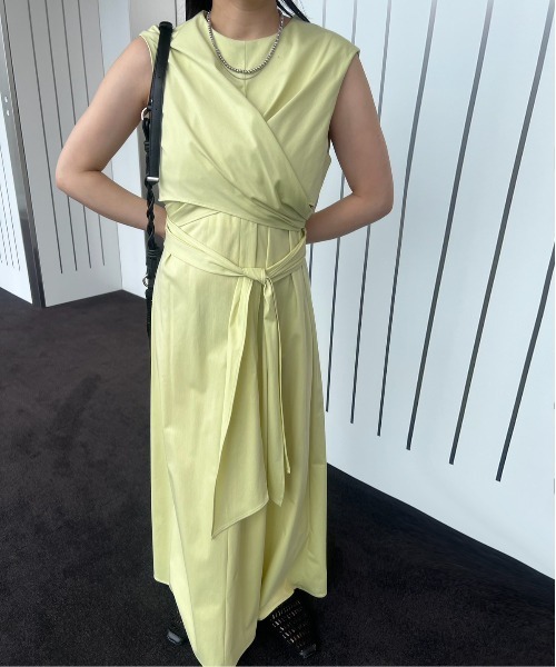 セール】MEDI WASHABLE WAIST ROLL DRESS（ワンピース）｜Ameri