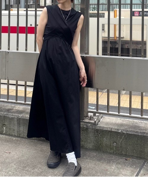 ワンピース AMERI DRESS セール】MEDI WASHABLE WAIST ROLL DRESS（ワンピース）｜Ameri