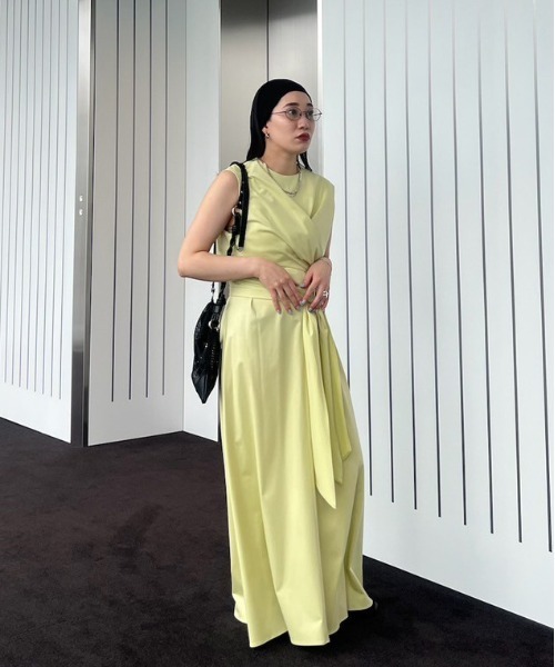 MEDI WASHABLE WAIST ROLL DRESS（ワンピース）｜Ameri（アメリ