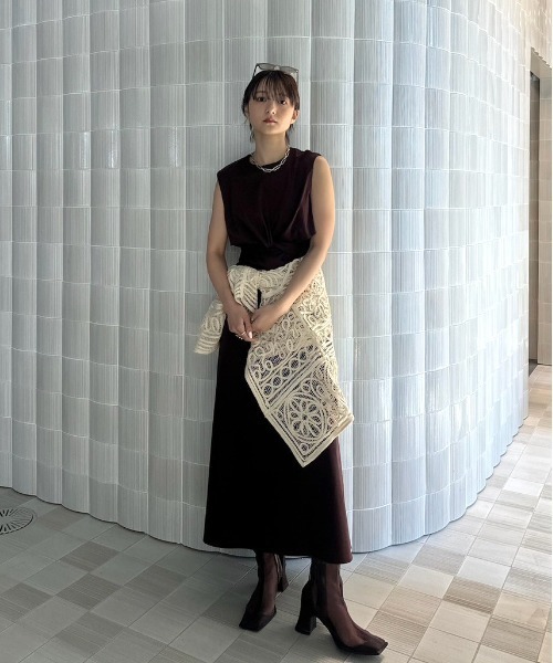 MEDI WASHABLE WAIST ROLL DRESS（ワンピース）｜Ameri（アメリ