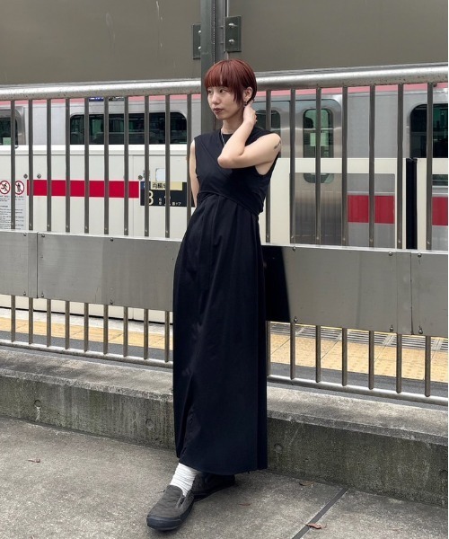 セール】MEDI WASHABLE WAIST ROLL DRESS（ワンピース）｜Ameri