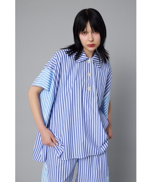 ヘリンドットサイ HeRIN.CYE プルオーバートップスカットソー ストライプ Pullover tops プルオーバートップス（シャツ/ブラウス）｜HeRIN