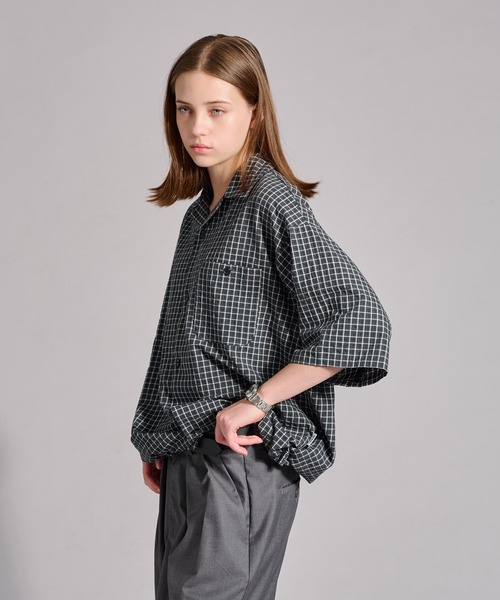 シャツ SEERSUCKER PLAID S/S SHIRTS SEERSUCKER PLAID L/S SHIRT #GREEN [24SS-S01] – cocorozashi