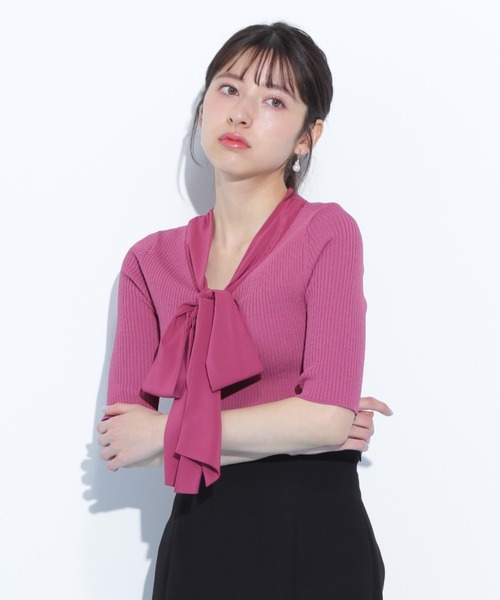 ◇ボウタイリブニット（ニット/セーター）｜JILL by JILL STUART