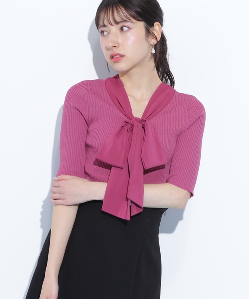 ◇ボウタイリブニット（ニット/セーター）｜JILL by JILL STUART