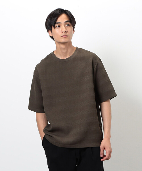 COMME CA ISM(コムサイズム)の「リンクス ボーダーTシャツ(Tシャツ/カットソー・メンズ・チャコール/ホワイト/ブラウン/グレー・MEDIUM/LARGE/X-LARGE)」の1枚目の写真