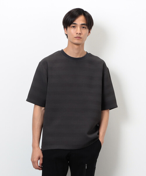COMME CA ISM(コムサイズム)の「リンクス ボーダーTシャツ(Tシャツ/カットソー・メンズ・チャコール/ホワイト/ブラウン/グレー・MEDIUM/LARGE/X-LARGE)」の4枚目の写真