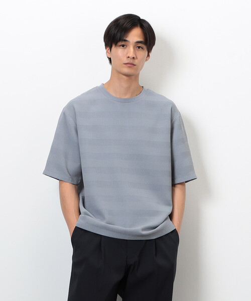 COMME CA ISM(コムサイズム)の「リンクス ボーダーTシャツ(Tシャツ/カットソー・メンズ・チャコール/ホワイト/ブラウン/グレー・MEDIUM/LARGE/X-LARGE)」の11枚目の写真