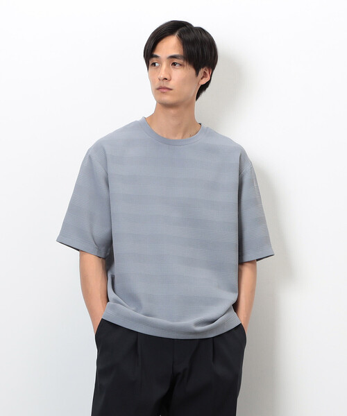 COMME CA ISM(コムサイズム)の「リンクス ボーダーTシャツ(Tシャツ/カットソー・メンズ・チャコール/ホワイト/ブラウン/グレー・MEDIUM/LARGE/X-LARGE)」の12枚目の写真