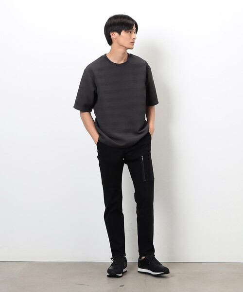 COMME CA ISM(コムサイズム)の「リンクス ボーダーTシャツ(Tシャツ/カットソー・メンズ・チャコール/ホワイト/ブラウン/グレー・MEDIUM/LARGE/X-LARGE)」の14枚目の写真