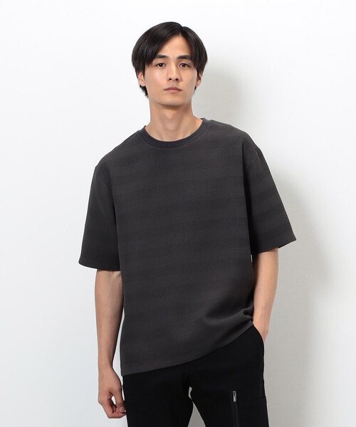 COMME CA ISM(コムサイズム)の「リンクス ボーダーTシャツ(Tシャツ/カットソー・メンズ・チャコール/ホワイト/ブラウン/グレー・MEDIUM/LARGE/X-LARGE)」の16枚目の写真