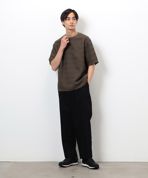 COMME CA ISM(コムサイズム)の「リンクス ボーダーTシャツ(Tシャツ/カットソー・メンズ・チャコール/ホワイト/ブラウン/グレー・MEDIUM/LARGE/X-LARGE)」の17枚目の写真