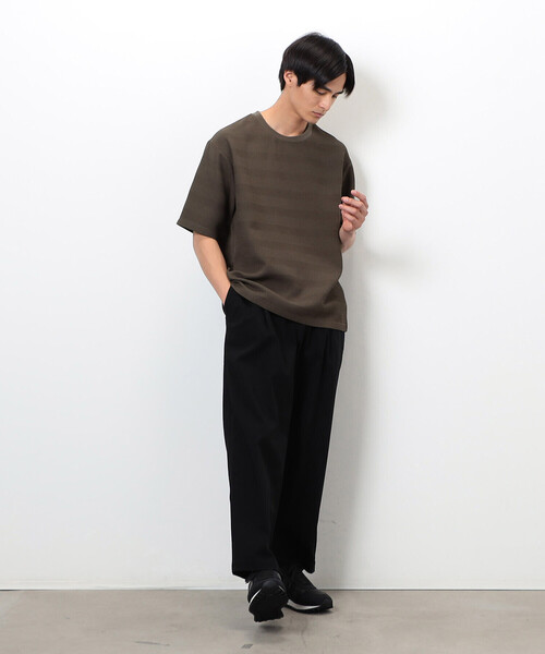 COMME CA ISM(コムサイズム)の「リンクス ボーダーTシャツ(Tシャツ/カットソー・メンズ・チャコール/ホワイト/ブラウン/グレー・MEDIUM/LARGE/X-LARGE)」の18枚目の写真