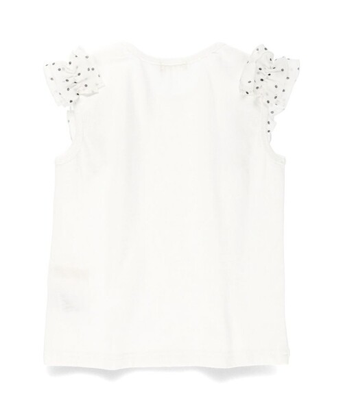 BRANSHES（ブランシェス）の「【プチプラ】肩フリルタンクトップ（タンクトップ・キッズ・オフホワイト/チャコールグレー/ラベンダー/カラフル・150/130/140/110/80/90/120/100）」の10枚目の写真