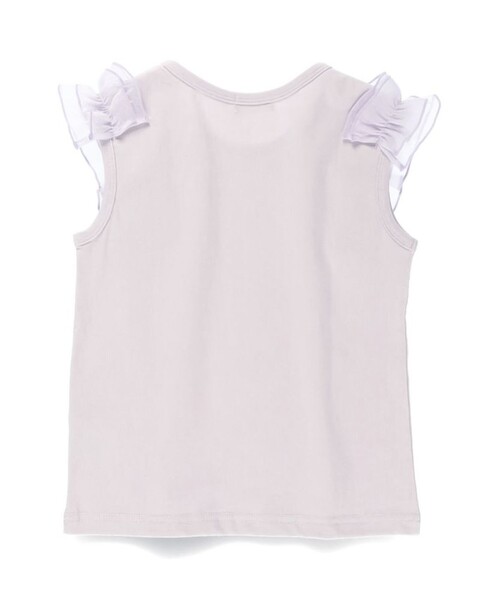 BRANSHES（ブランシェス）の「【プチプラ】肩フリルタンクトップ（タンクトップ・キッズ・オフホワイト/チャコールグレー/ラベンダー/カラフル・150/130/140/110/80/90/120/100）」の11枚目の写真