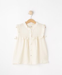 SHOO・LA・RUE | 【110-150cm】ハートボタンがアクセント ノースリーブブラウス(シャツ/ブラウス)