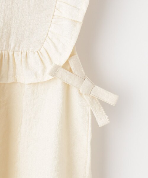 SHOO・LA・RUE（シューラルー）の「【110-150cm】ハートボタンがアクセント ノースリーブブラウス（シャツ/ブラウス・キッズ・ライトベージュ/パープル・10/11/12/13/14/15 ）」の8枚目の写真