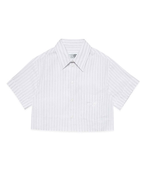 MM6 Maison Margiela（ｴﾑｴﾑｼｯｸｽ ﾒｿﾞﾝ ﾏﾙｼﾞｪﾗ）の「MM6 Maison Margiela(エムエムシックス メゾン マルジェラ)Kids & Junior シャツ（シャツ/ブラウス・キッズ・ホワイト・16Y/14Y）」の3枚目の写真