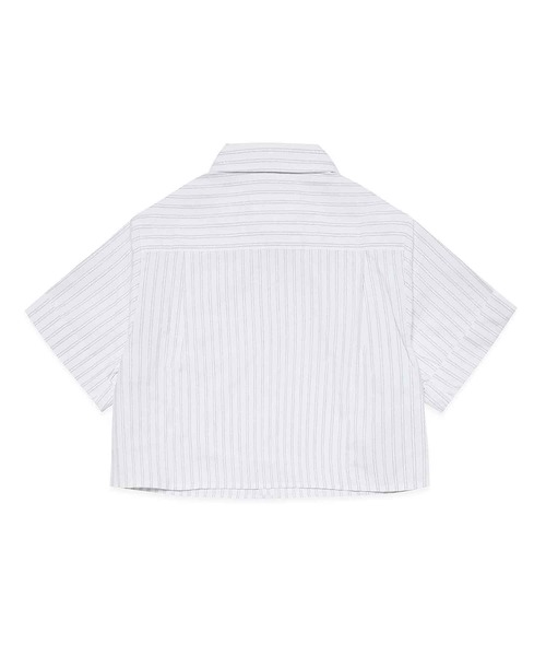 MM6 Maison Margiela（ｴﾑｴﾑｼｯｸｽ ﾒｿﾞﾝ ﾏﾙｼﾞｪﾗ）の「MM6 Maison Margiela(エムエムシックス メゾン マルジェラ)Kids & Junior シャツ（シャツ/ブラウス・キッズ・ホワイト・16Y/14Y）」の4枚目の写真