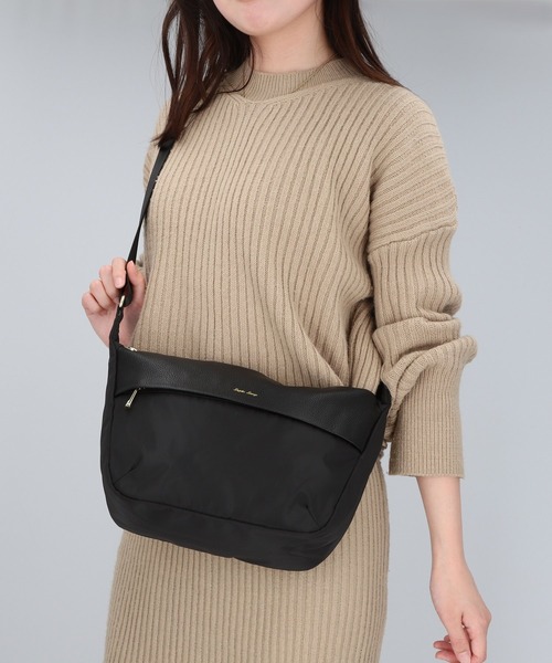 Legato Largo（レガートラルゴ）の「Legato Largo グロッシーコンビ ミニショルダー（ショルダーバッグ・レディース・ピンク/グレー系その他/ブラック・FREE）」の10枚目の写真