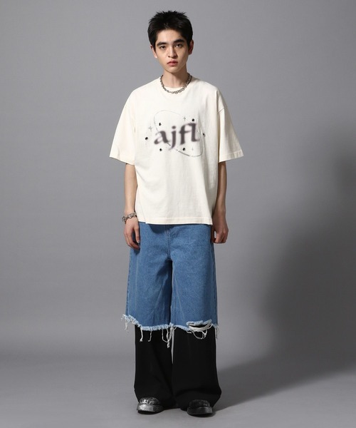 ajouter flow(アジューテフロー)の「【ajouter flow】rhinestone universe T-shirt(Tシャツ/カットソー・メンズ・ホワイト/ブラック・MEDIUM/LARGE)」の10枚目の写真