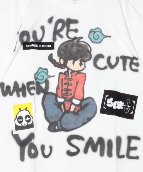 ROYAL FLASH（ロイヤルフラッシュ）の「Guernika/ゲルニカ/らんま1/2 Paint T-shirt / 早乙女乱馬（Tシャツ/カットソー・メンズ・ホワイト・XL）」の7枚目の写真