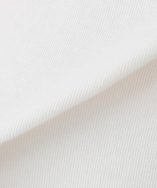 La TOTALITE(ラトータリテ)の「【洗える】blank03/ブランクゴンサム scoop neck ribbed Tシャツ(Tシャツ/カットソー・レディース・ホワイト/ブラック・FREE)」の21枚目の写真