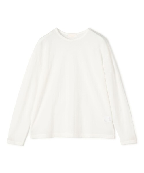 BALLSEY(ボールジィ)の「シアーコンパクトジャージー ロングスリーブプルオーバー(Tシャツ/カットソー・レディース・ブラック/グリーン/ホワイト/パープル/ブラウン・S)」の2枚目の写真
