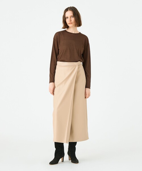 BALLSEY(ボールジィ)の「シアーコンパクトジャージー ロングスリーブプルオーバー(Tシャツ/カットソー・レディース・ブラック/グリーン/ホワイト/パープル/ブラウン・S)」の6枚目の写真