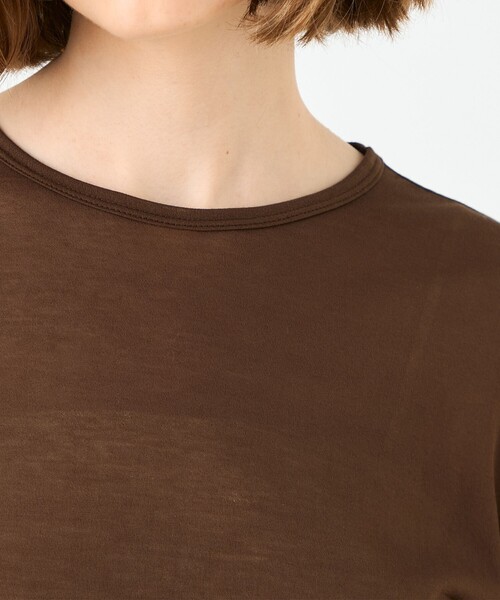 BALLSEY(ボールジィ)の「シアーコンパクトジャージー ロングスリーブプルオーバー(Tシャツ/カットソー・レディース・ブラック/グリーン/ホワイト/パープル/ブラウン・S)」の10枚目の写真