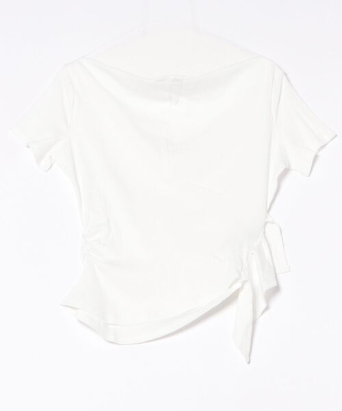 L LABEL（エルラベル）の「アシンメトリーオフショルトップ（Tシャツ/カットソー・レディース・チャコールグレー/グレー/ホワイト/ブラック・FREE）」の9枚目の写真