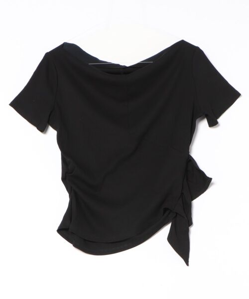 L LABEL（エルラベル）の「アシンメトリーオフショルトップ（Tシャツ/カットソー・レディース・チャコールグレー/グレー/ホワイト/ブラック・FREE）」の10枚目の写真