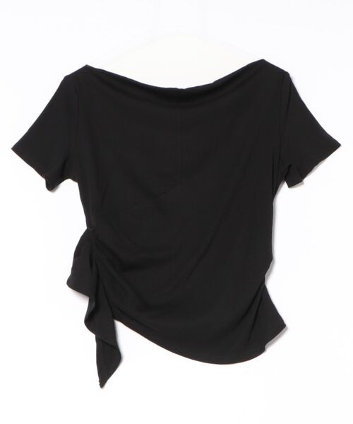 L LABEL（エルラベル）の「アシンメトリーオフショルトップ（Tシャツ/カットソー・レディース・チャコールグレー/グレー/ホワイト/ブラック・FREE）」の11枚目の写真