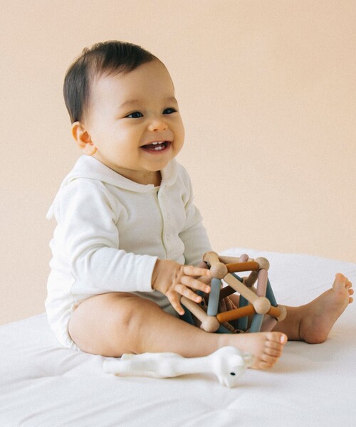 こども ビームス（コドモビームス）の「ベビー セーラーカラー ロンパース 2025FW（50～80cm）（ロンパース・キッズ・オフホワイト/ネイビー/グリーン系その他・70-80/60-70/50-60）」の20枚目の写真