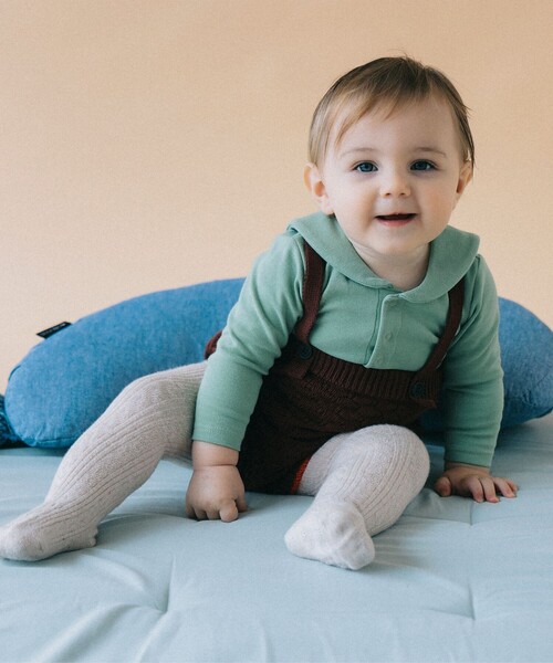 こども ビームス（コドモビームス）の「ベビー セーラーカラー ロンパース 2025FW（50～80cm）（ロンパース・キッズ・オフホワイト/ネイビー/グリーン系その他・70-80/60-70/50-60）」の16枚目の写真